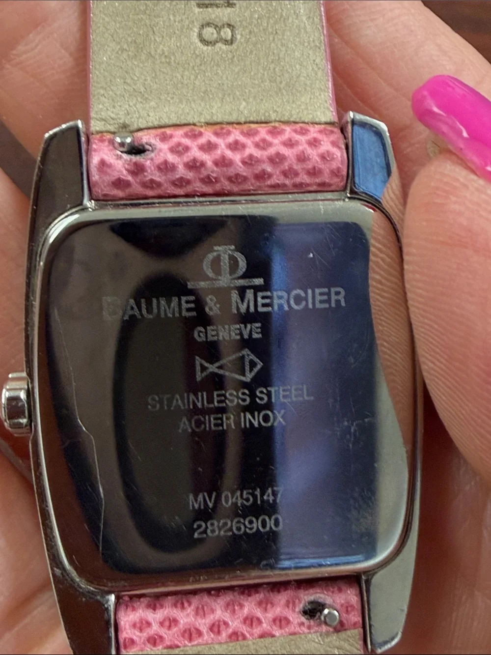 Women's Pink Leather Strap Watch with Silver Case by BOSS